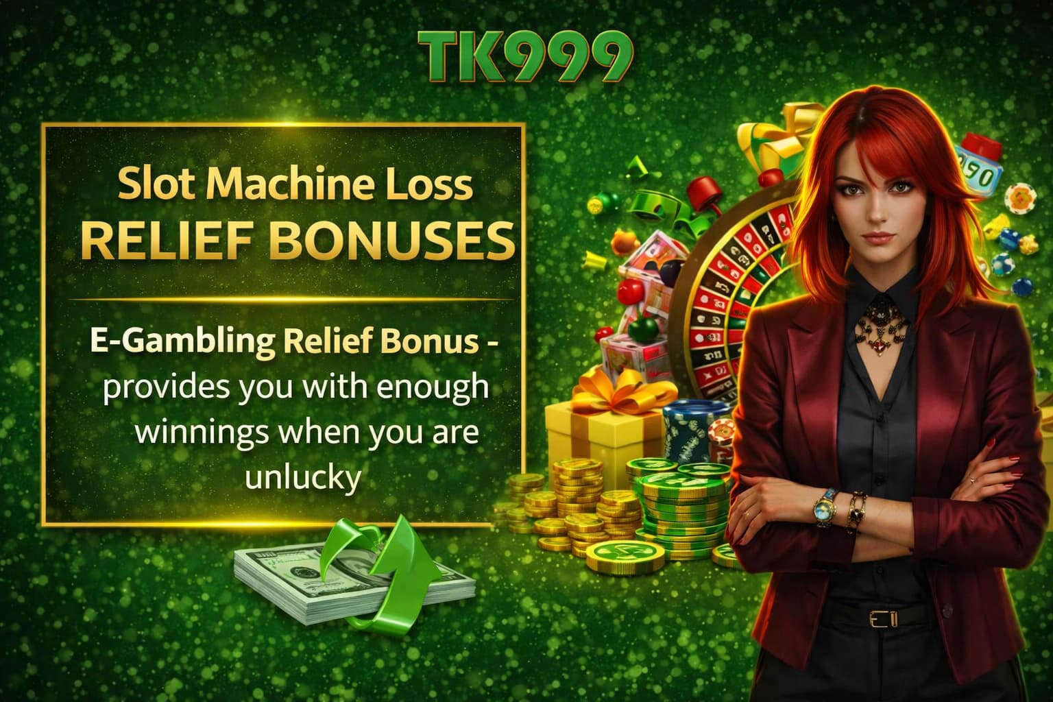 TK999 Slot Machine Loss Relief Bonuses